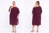 Picture of CURVY GIRL CHIFFON DRESS WITH SPARKLES ON SHOULDER